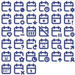 Tabler Outline Calendar Pack