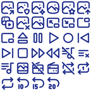 Tabler Outline Media & Player Pack Vol. 5